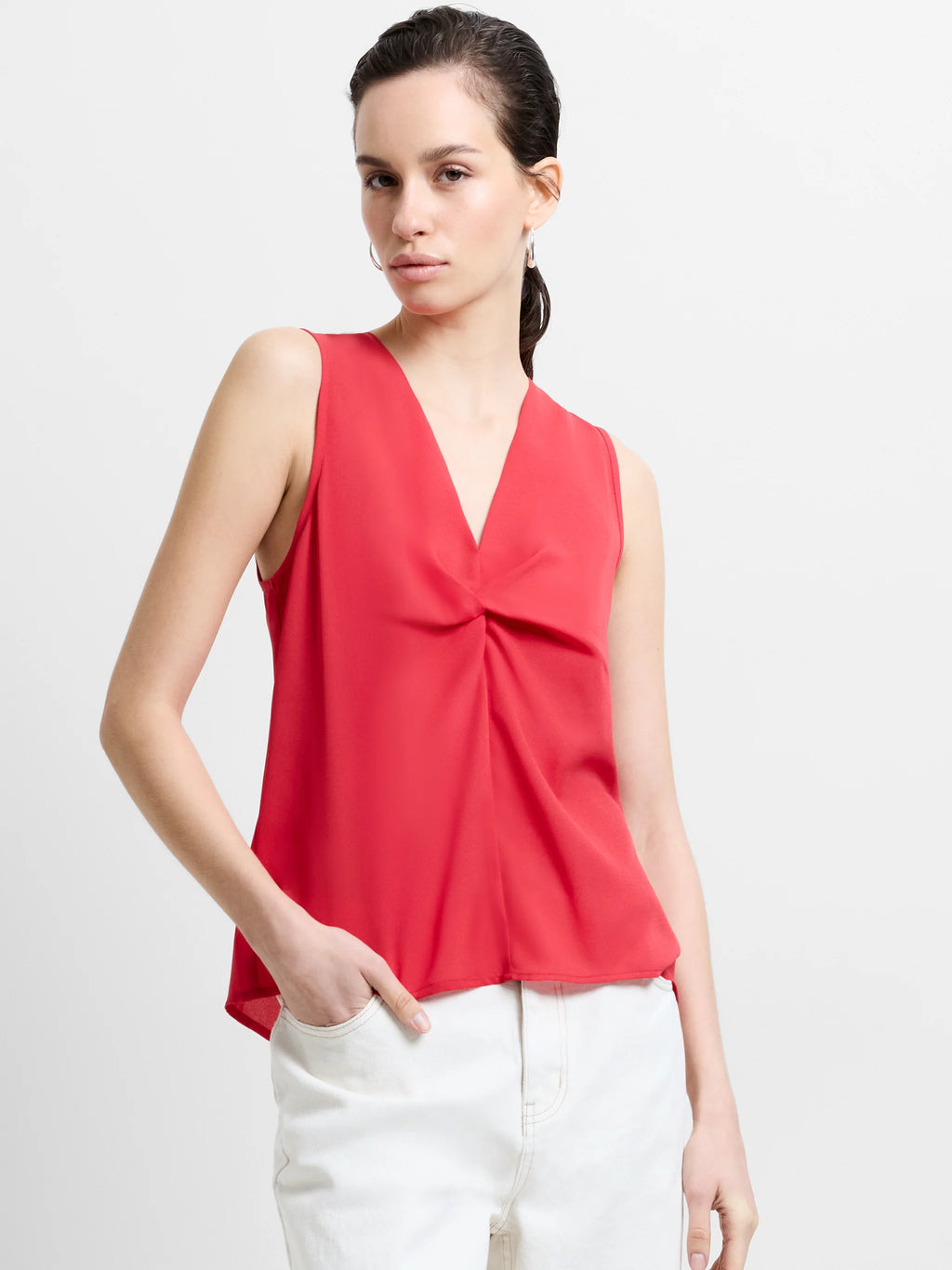 Mila Georgette Front Twist Top