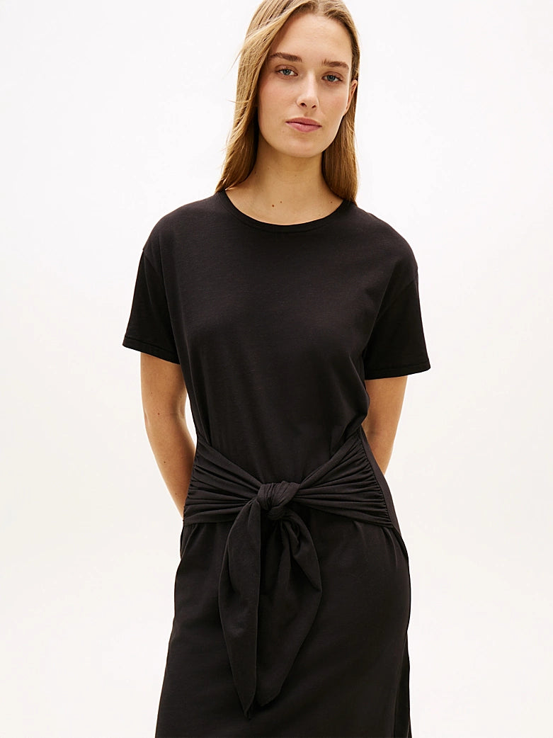 striped jersey maxi dress SELENA MAXI DRESS STRIPE main image 1