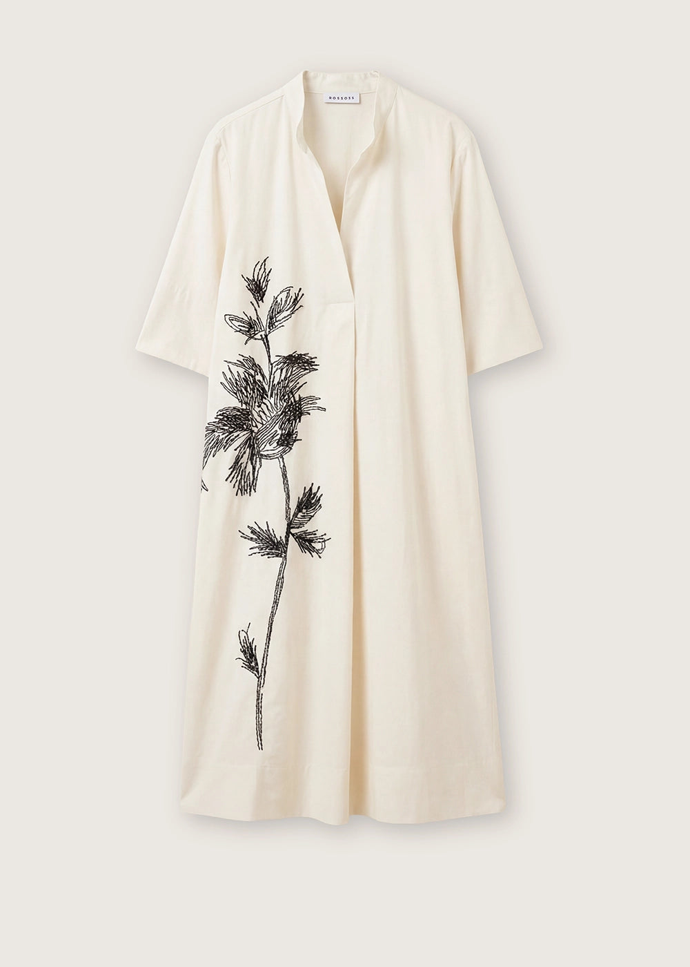 The Off White Embroidery Taffeta Dress