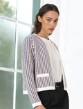 The Noar Pink Cream Open Cardigan