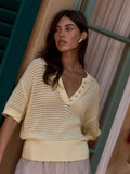 The Callie Anise Flower Knit Top
