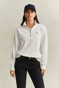 Eggshell Shield Half Zip Sweatshirt