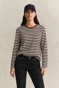 Slim Stripe Chocolate T-Shirt