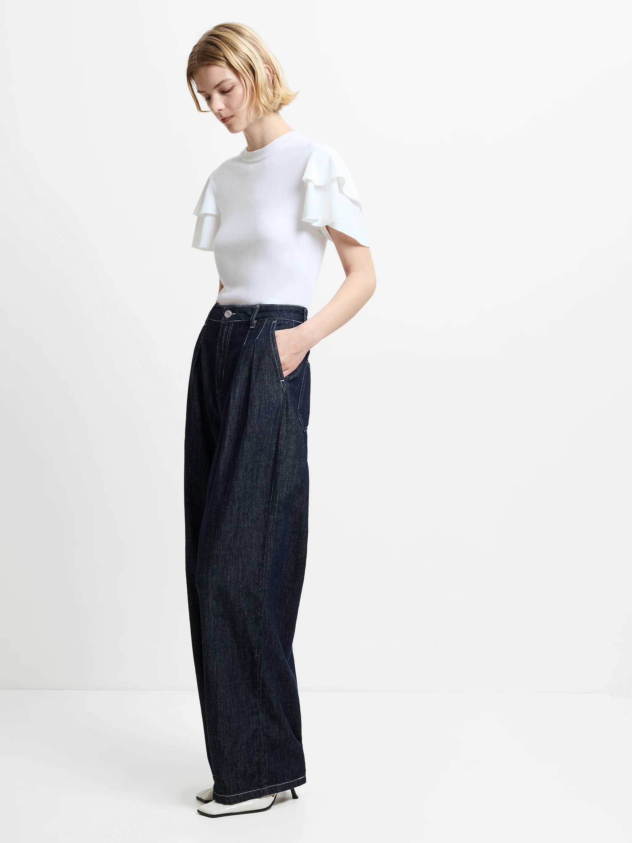 Finley Denim Wide Leg Jeans