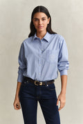 Relaxed Fit Striped Classic Poplin Shirt