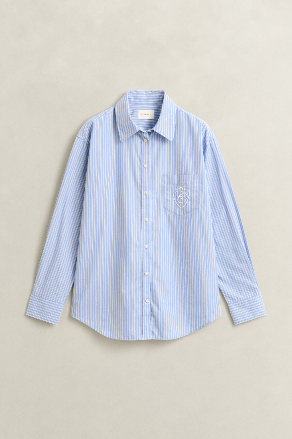 Relaxed Fit Striped Classic Poplin Shirt