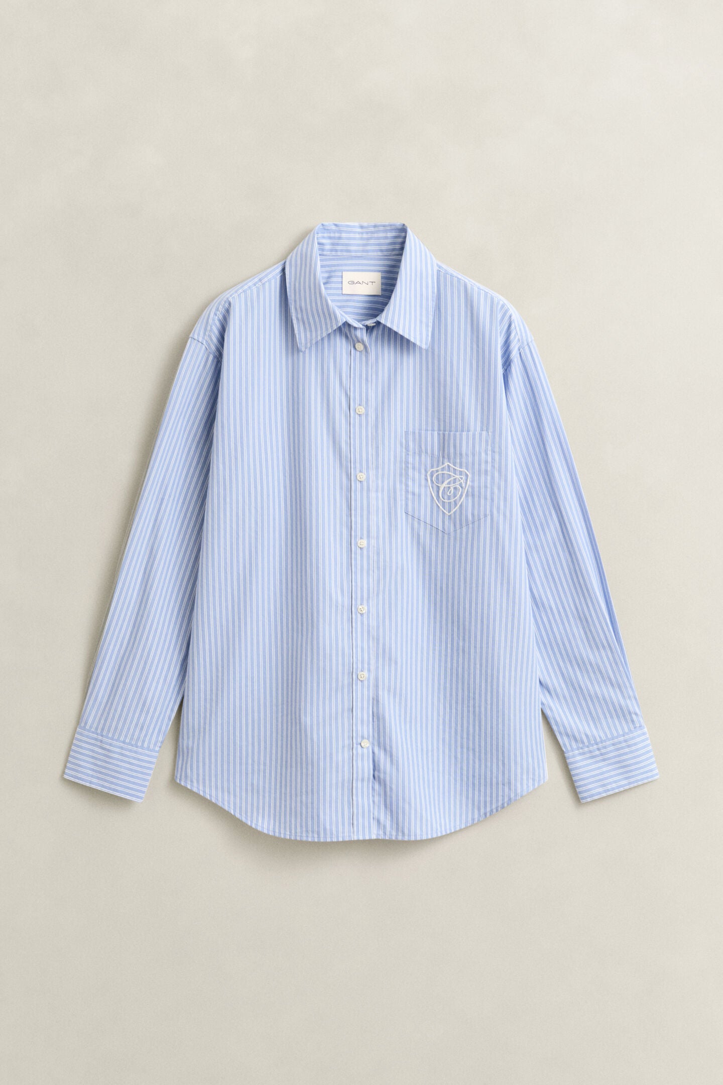 Relaxed Fit Striped Classic Poplin Shirt