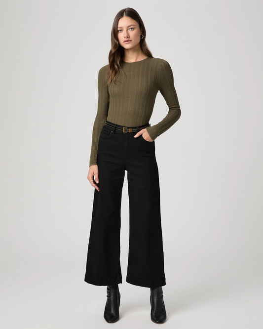 The Anessa Black Wide Leg Jean