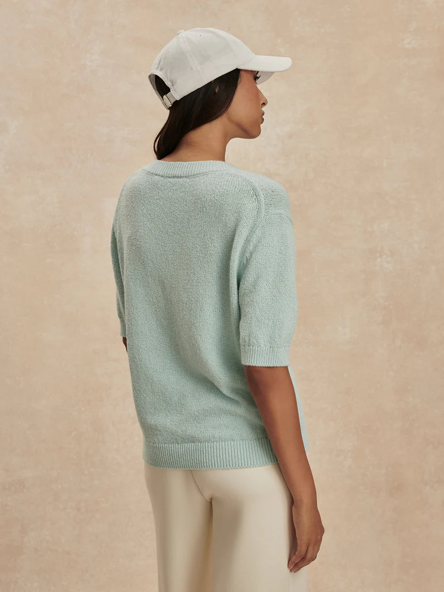 The Palmer Mint Knit Top
