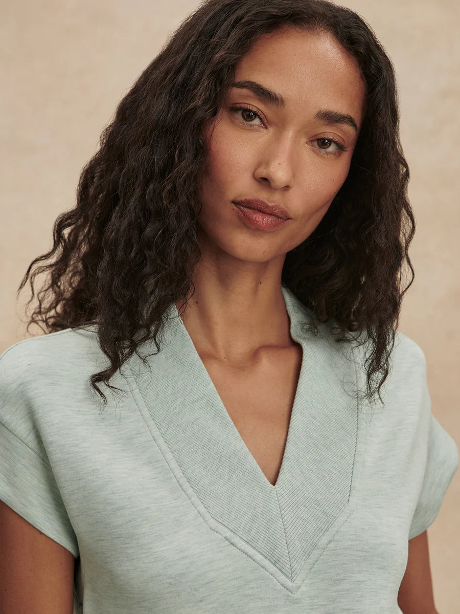 Gracee Mint Marl V-Neck Tank