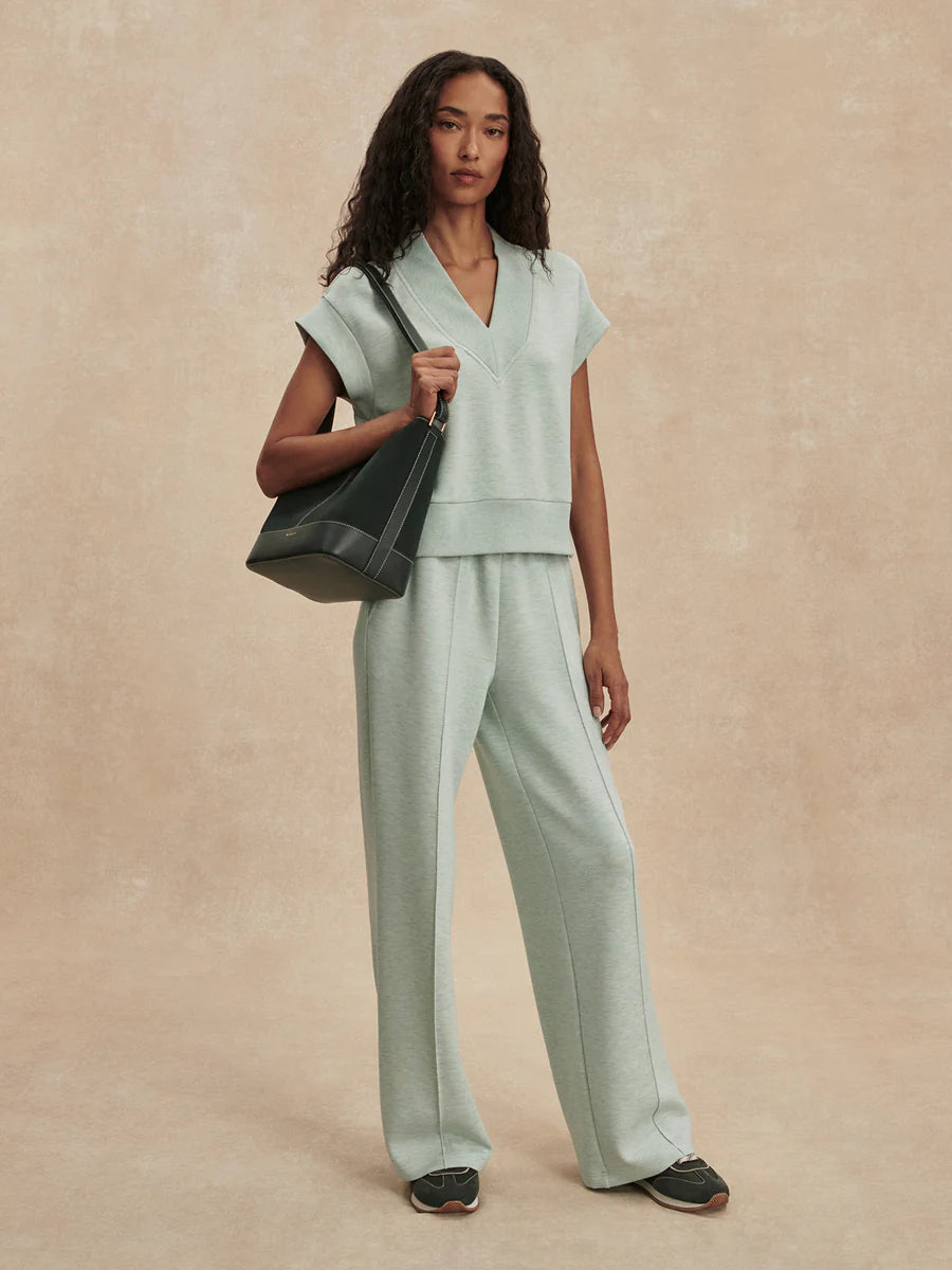 Gracee Mint Marl V-Neck Tank