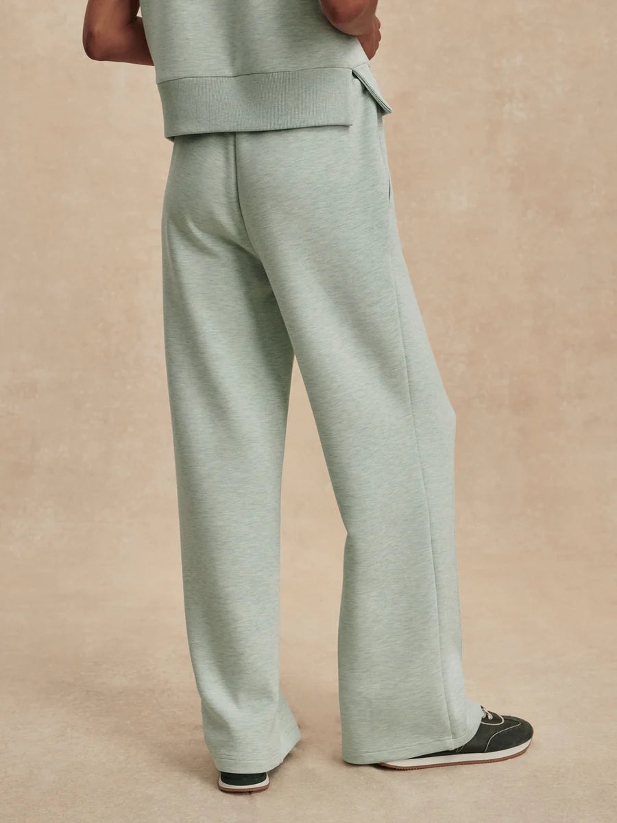 The Wide Leg Mint Marl Pant 30"
