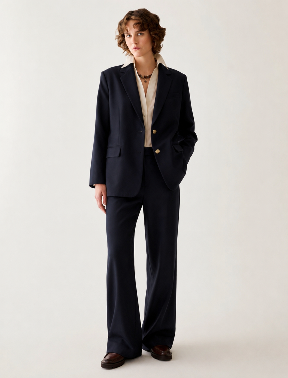 The PB Navy Button Down Blazer