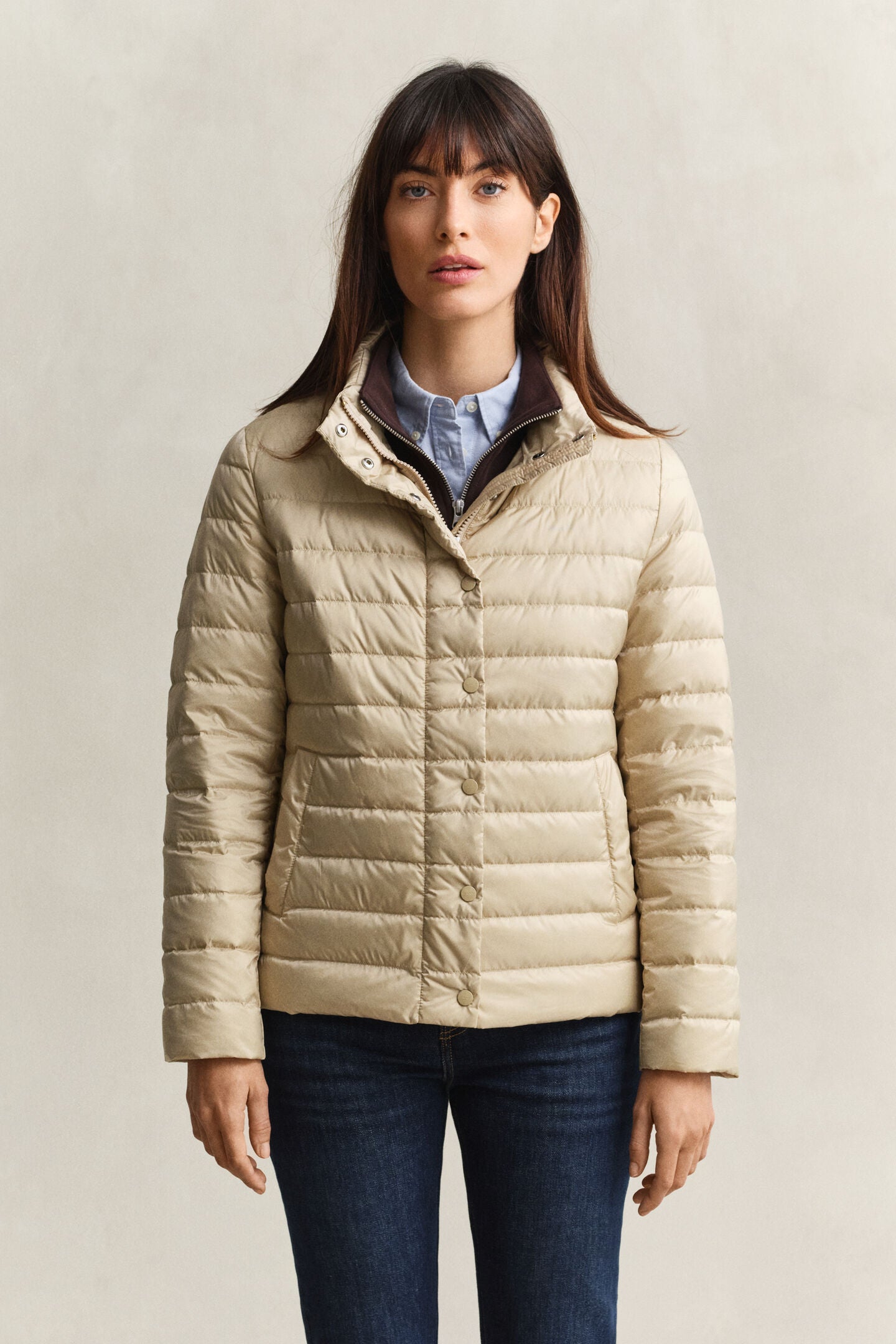 The Oat Melange Light Down Jacket