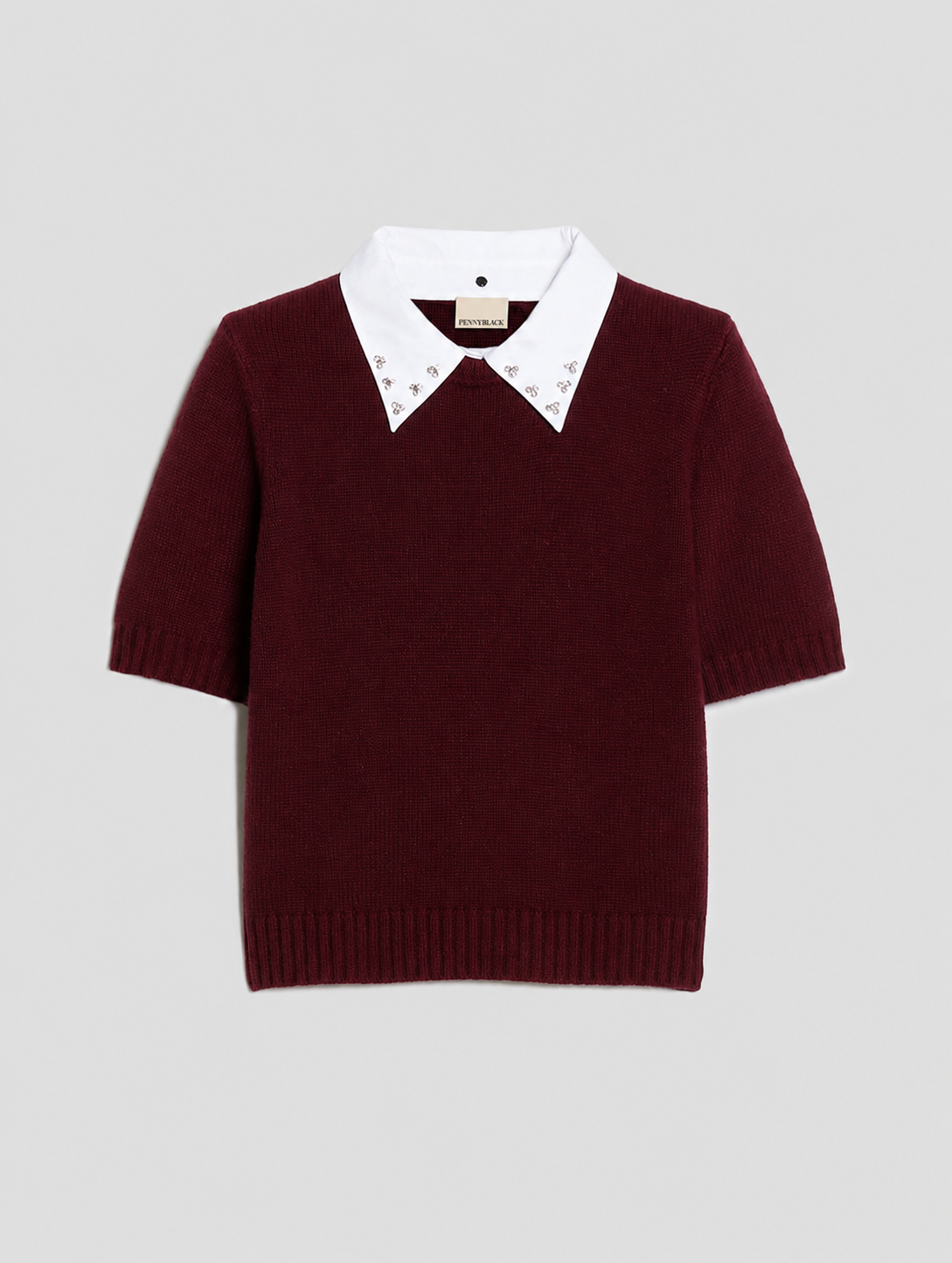 The Burgundy Sparkle Mockable Knit