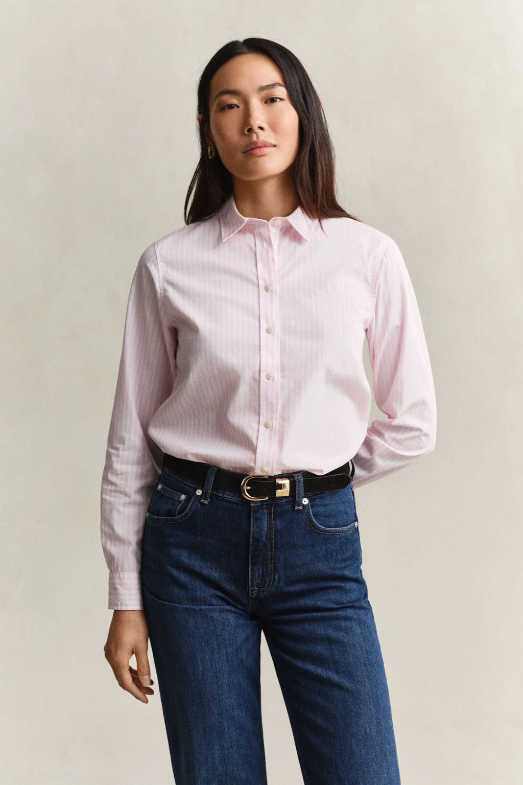 The Pink Stripe Regular Poplin Shirt