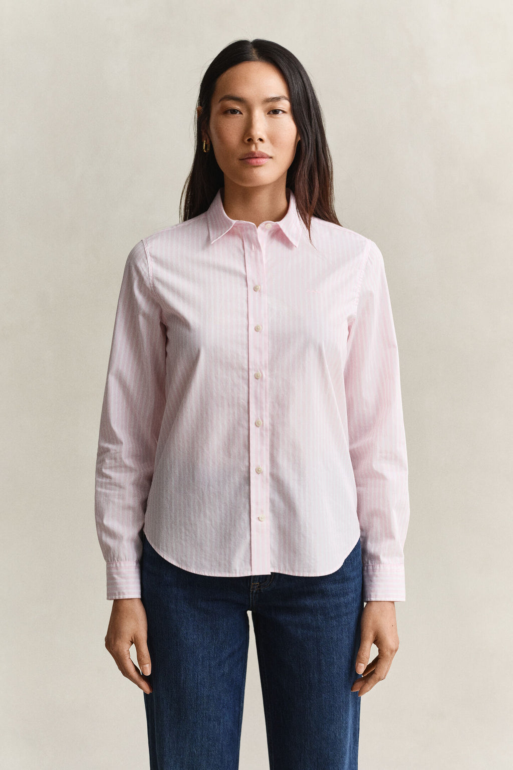 The Pink Stripe Regular Poplin Shirt