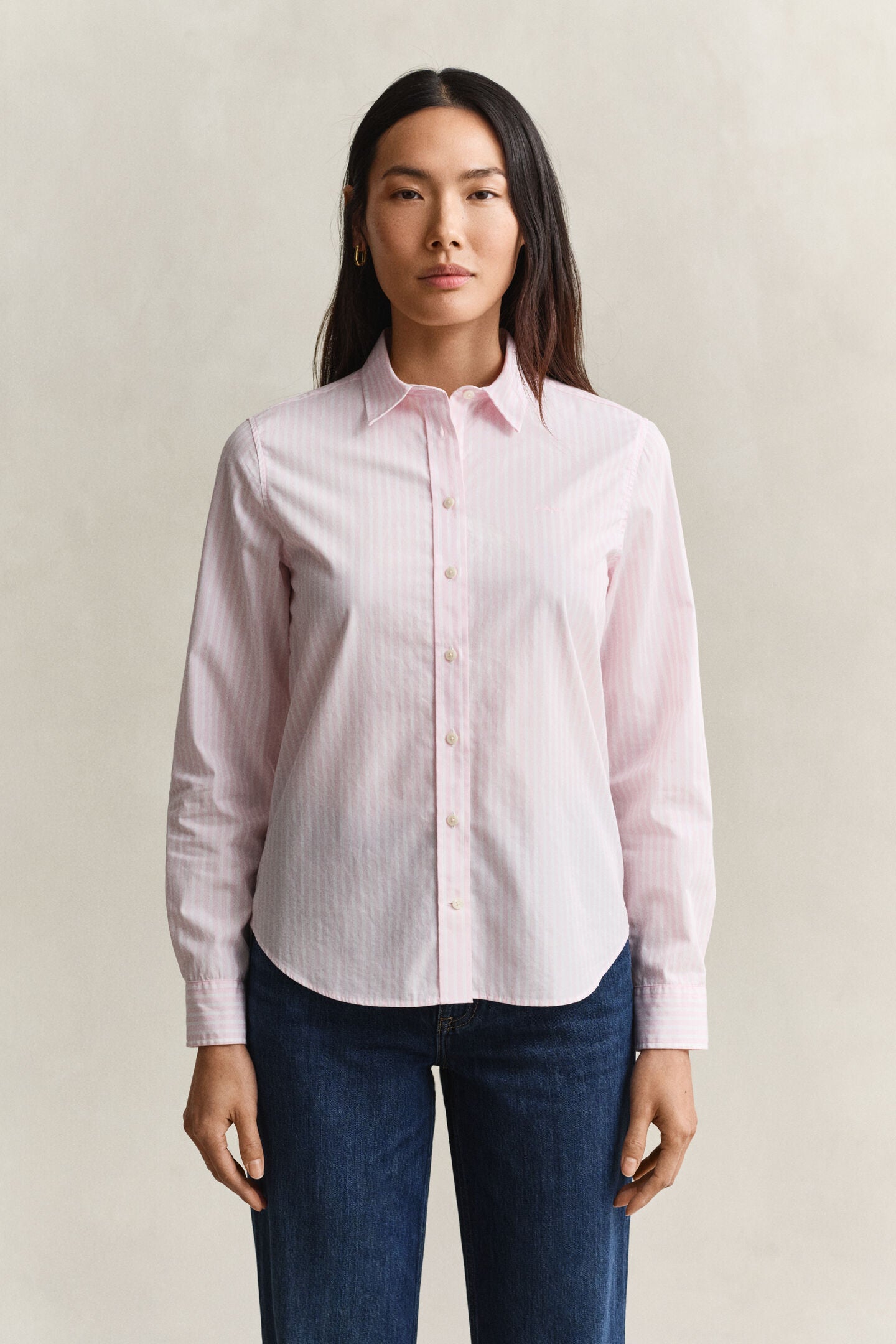 The Pink Stripe Regular Poplin Shirt