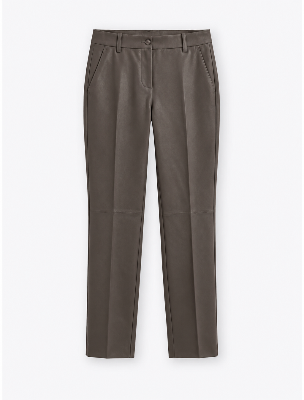 Puro Mocha Grey PU Trousers