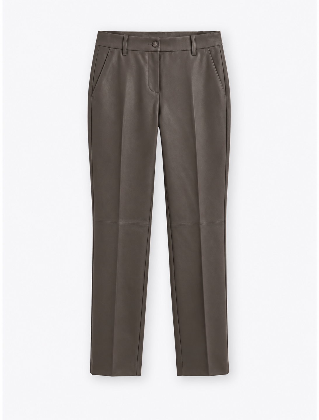 Puro Mocha Grey PU Trousers