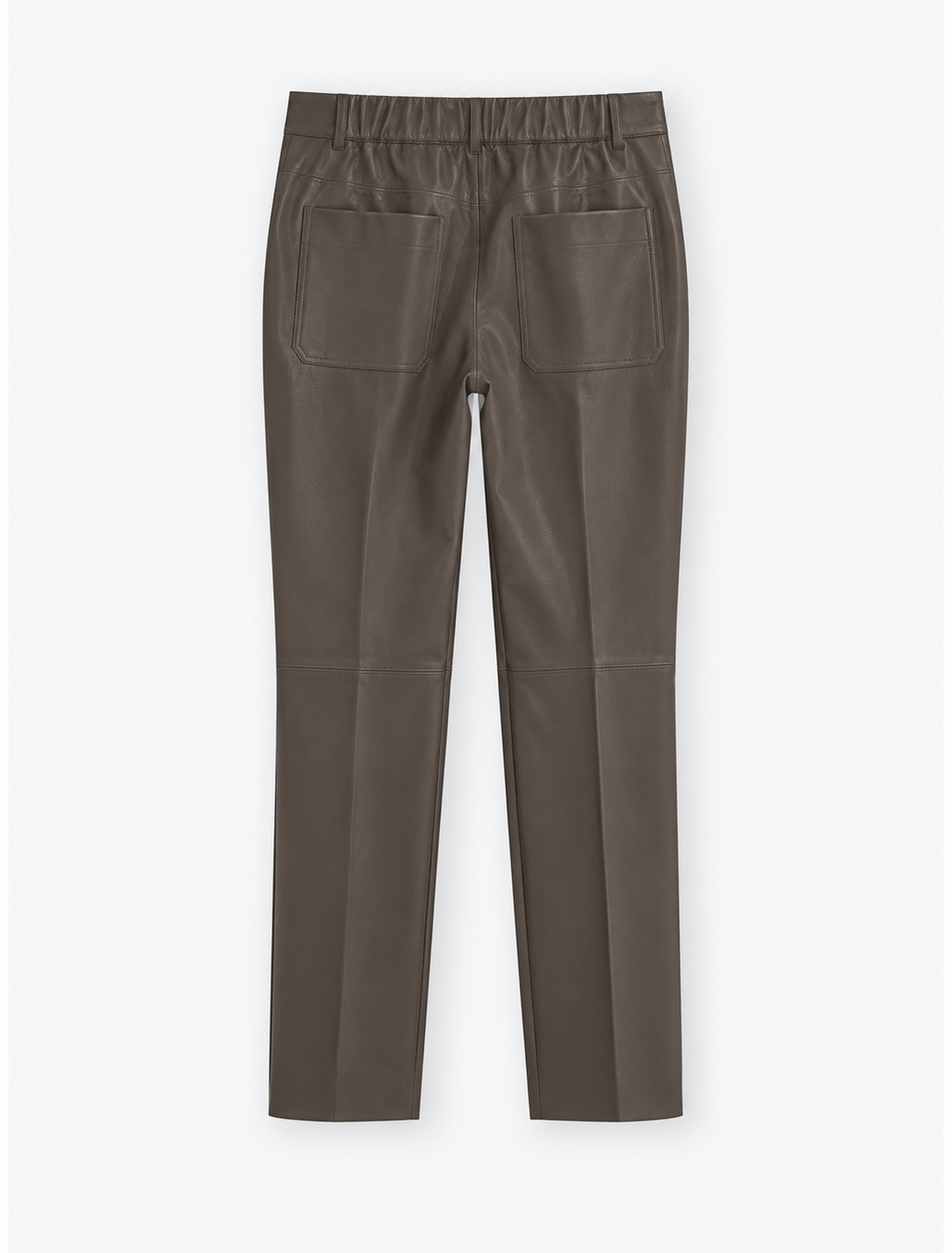 Puro Mocha Grey PU Trousers