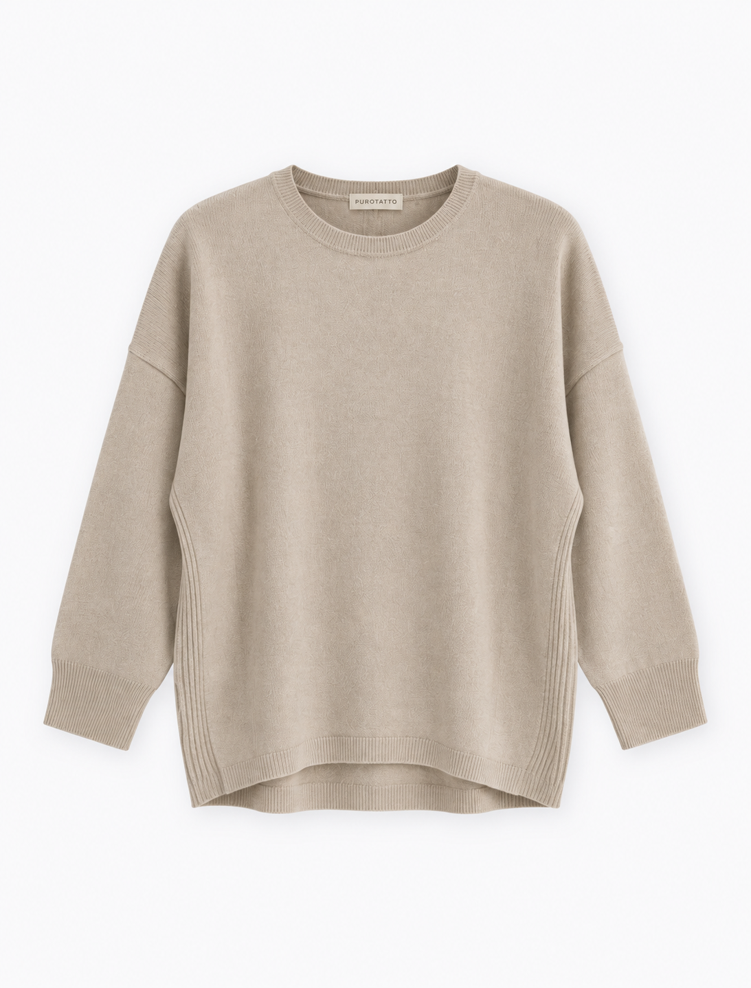Puro Sabia Cashmere Slight Oversized Pebble Knit