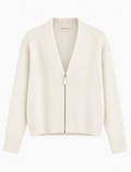 The Cream Deep V Zip Up Knit