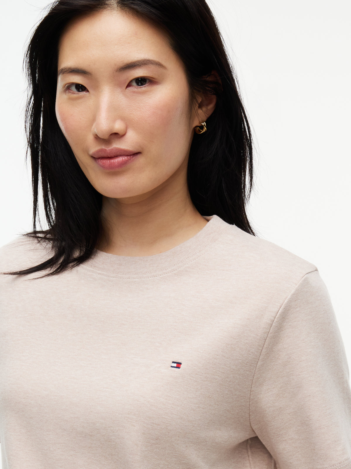 Interlock Boxy Light Camel Tee