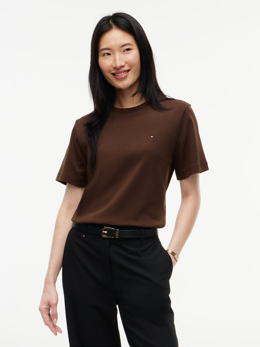 Interlock Boxy Chocolate Tee