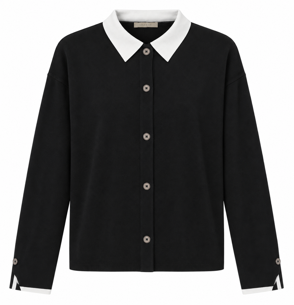 Puro Black Patch Jersey Jacket