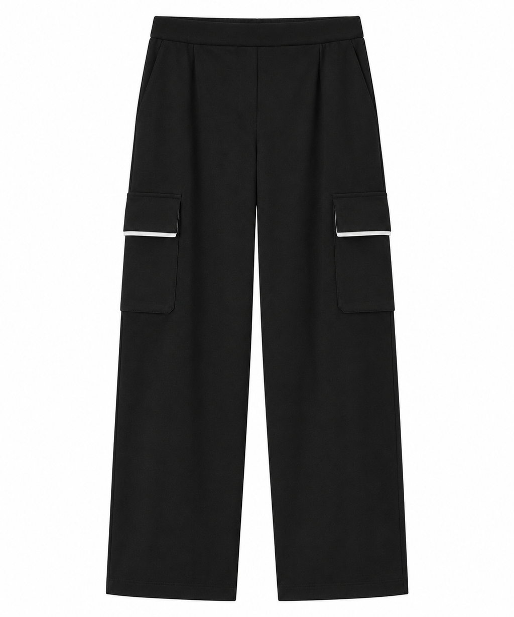 Puro Black Cargo Style Joggers