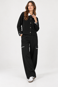 Puro Black Patch Jersey Jacket