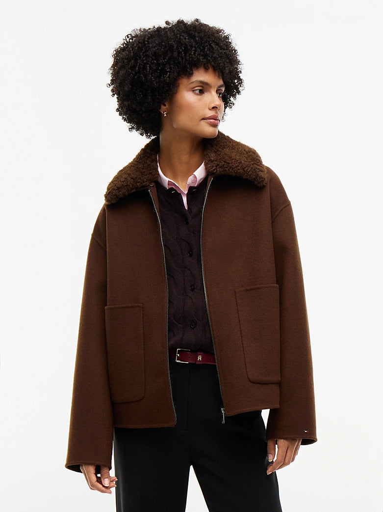 Double Faced Wool Blend Jacket