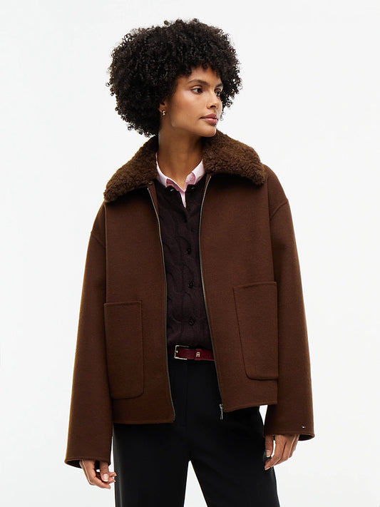 Double Faced Wool Blend Jacket