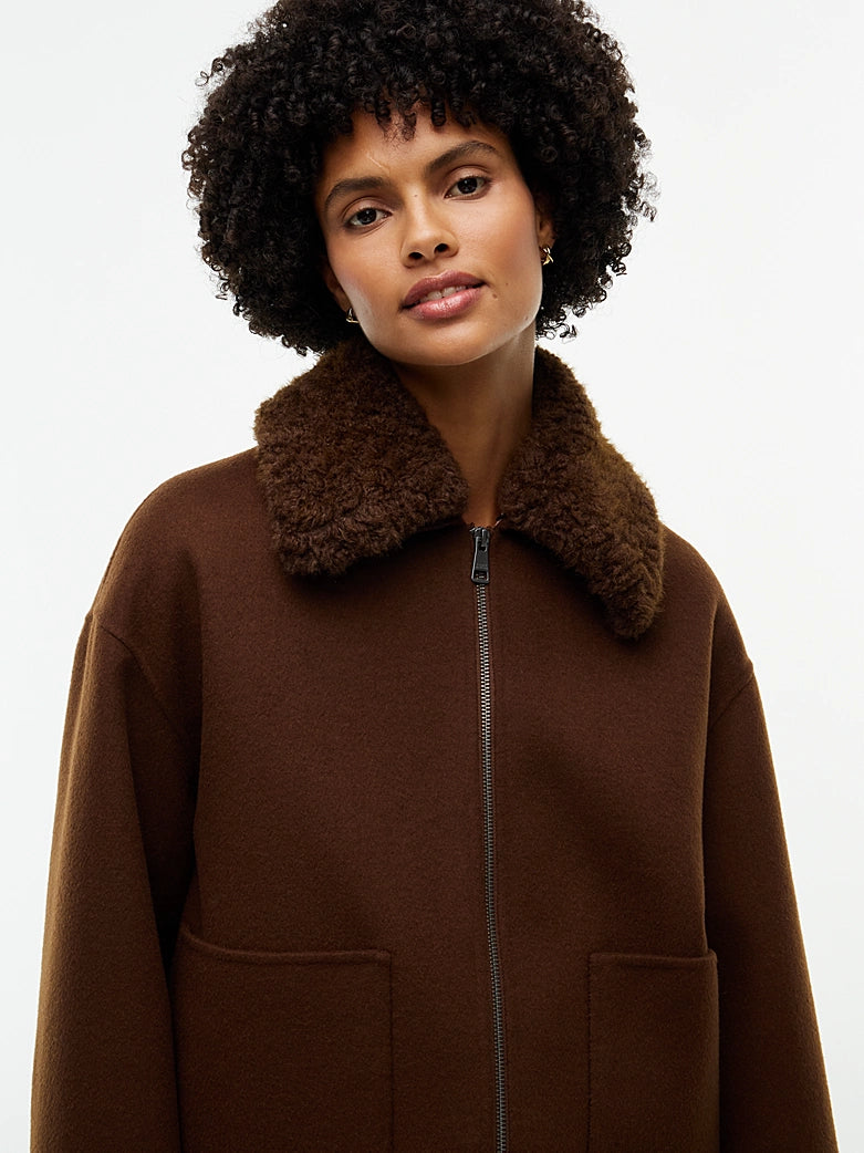Double Faced Wool Blend Jacket