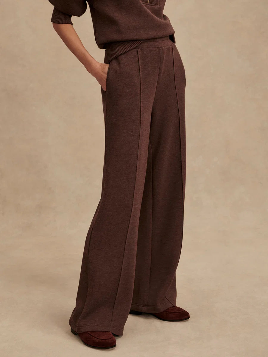 The Coffee Bean Marl Wide Leg Pant 30"