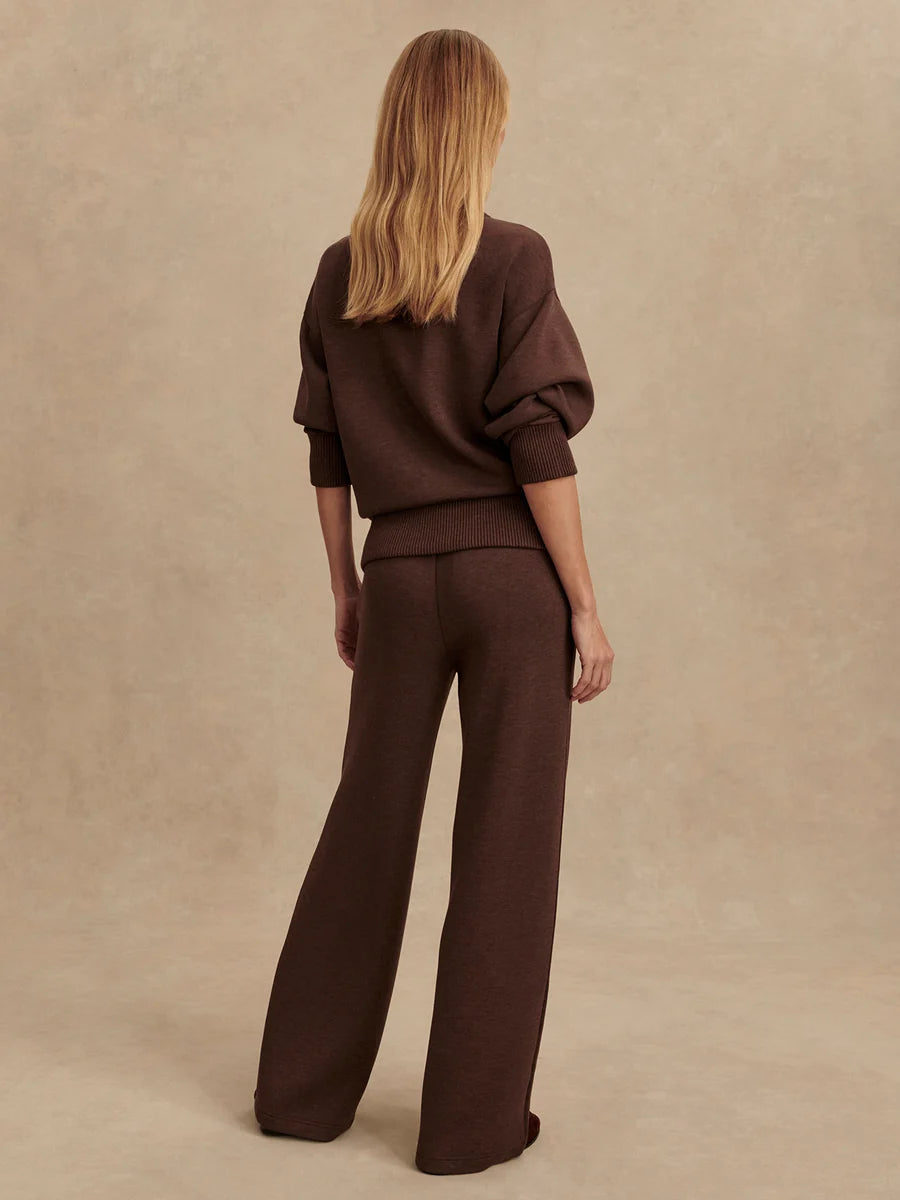 The Coffee Bean Marl Wide Leg Pant 30"