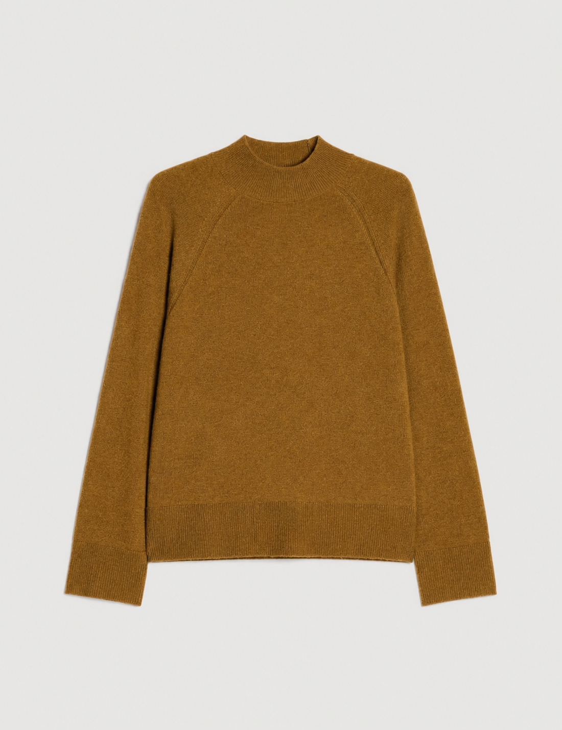 Turtle Neck Dark Camel Knit
