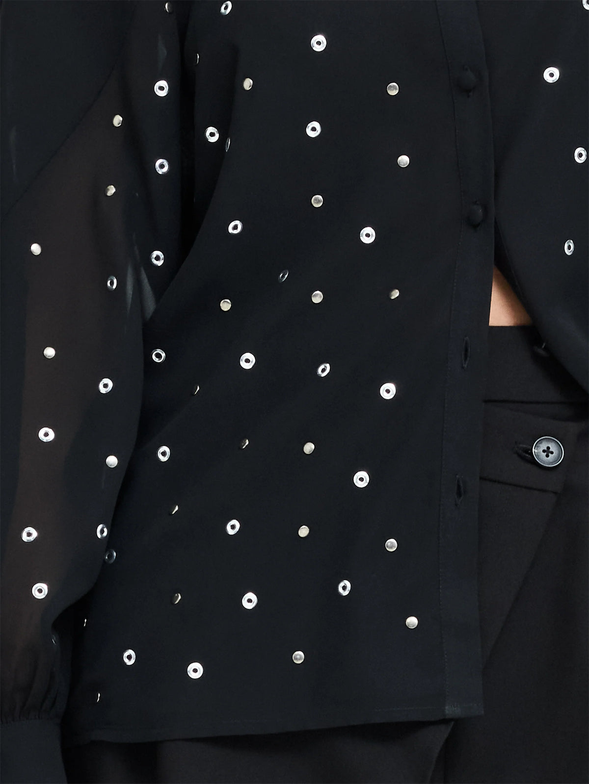 Enora Black Studded Shirt
