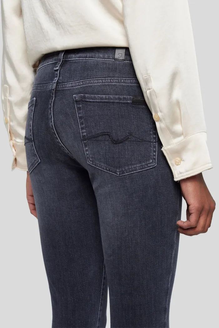 The High Waist Slim Illusion Concrete Jeans