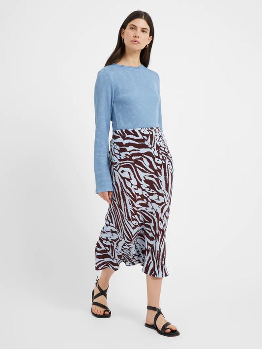 Abstract Animal Slip Skirt