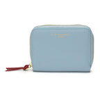Zipper Purse Powder Blue and Wine