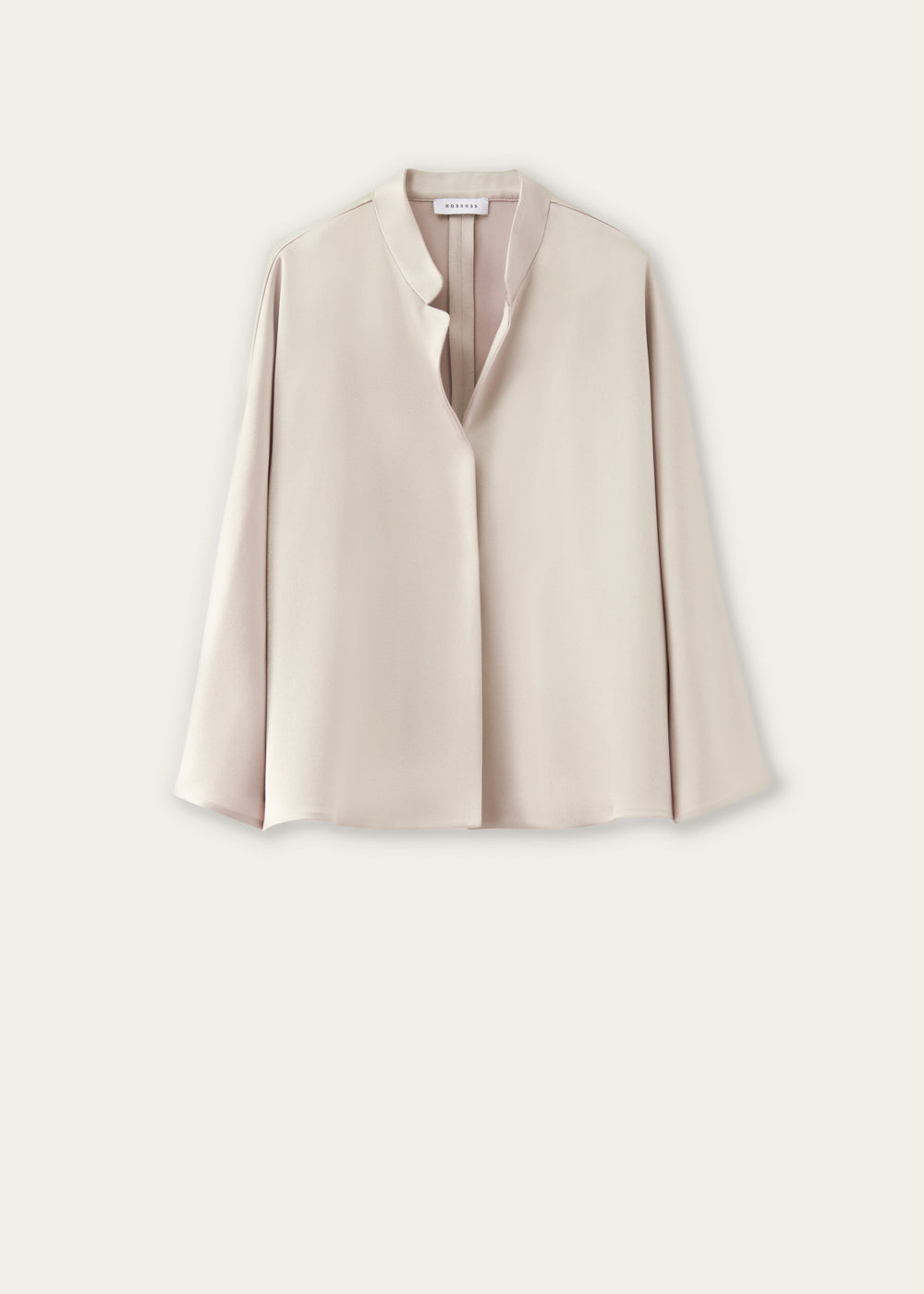 Mandarin Collar V-Neck Kimono Jacket