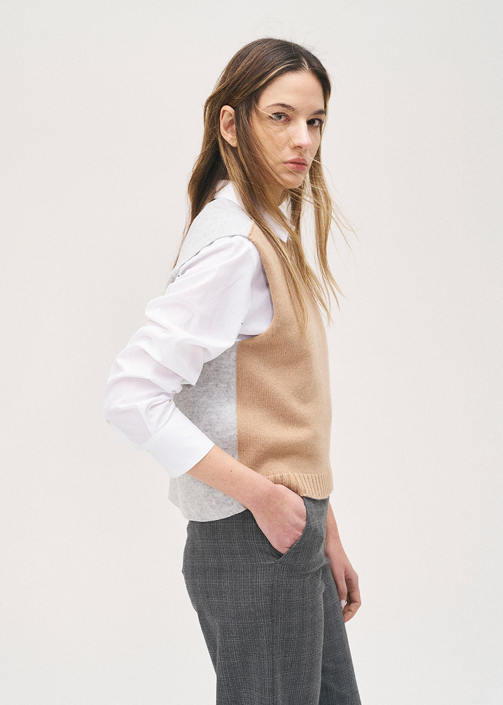 The Colourblock Vest Knit