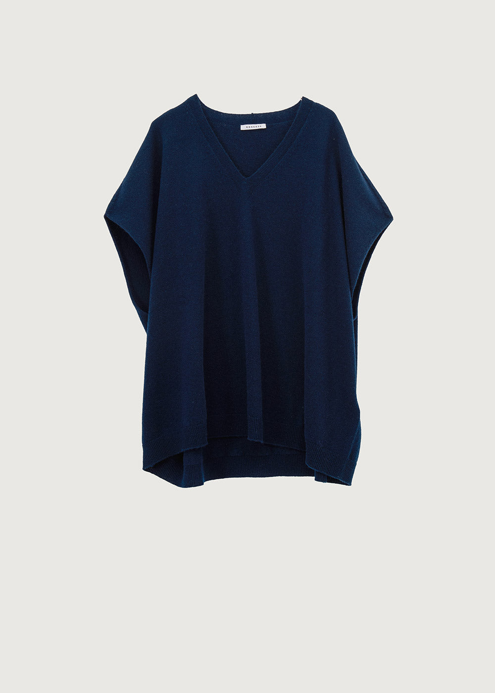 Th Classic Navy Sleeveless Boxy Knit