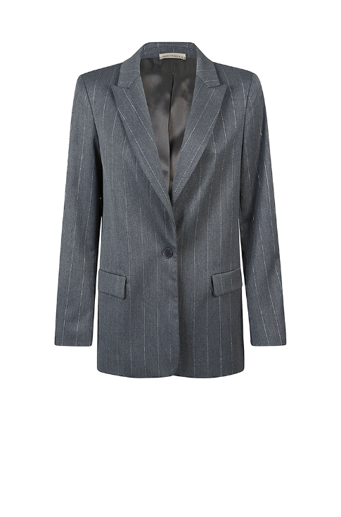 Purotatto - Grey Pinstripe Blazer