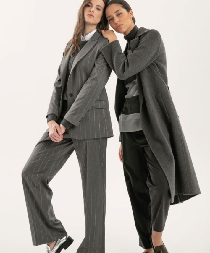 Purotatto - Grey Pinstripe Blazer