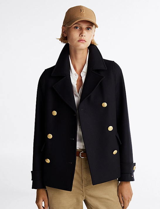 Double Faced Relaxed Peacoat