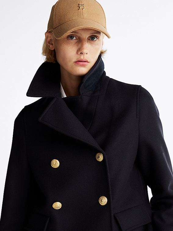 Double Faced Relaxed Peacoat