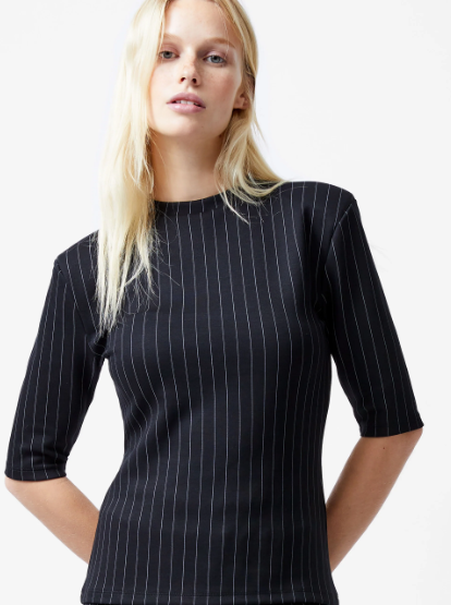 Regina Jersey Pinstripe T-Shirt